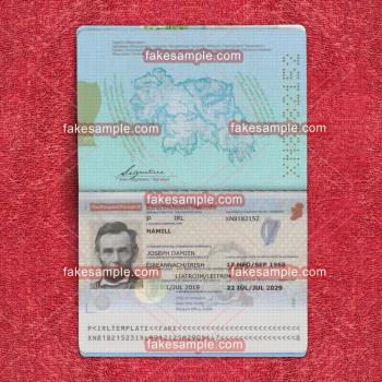 Ireland Passport Fake Template